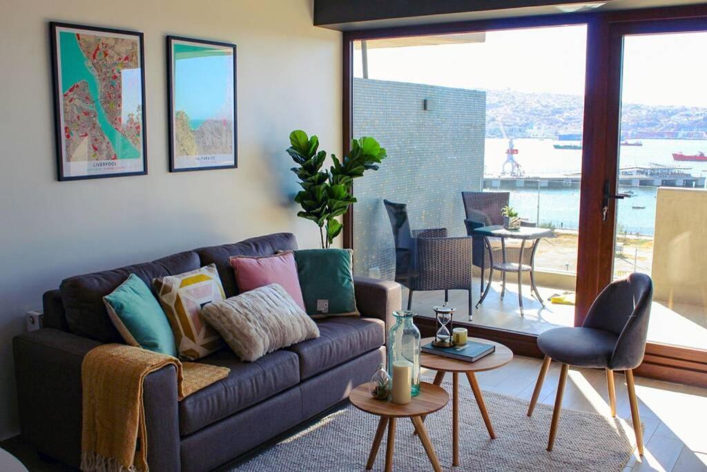 Espectacular Departamento Con Vista Al Mar En Mirador Barón Apartamento Valparaíso